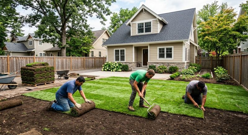 Yard Sodding in Rockwall, TX